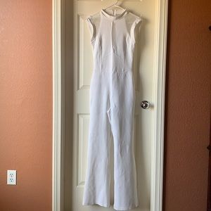 Sleeveless Lace Sexy White Jumpsuit